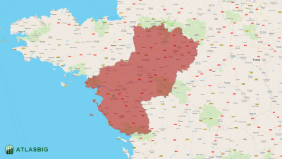 Karte von Pays de la Loire Thumbnail