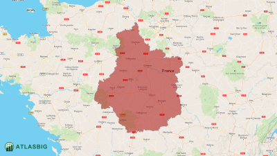 Karte vom Zentrum-Loiretal Thumbnail