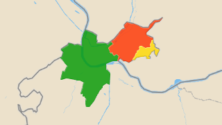 Karte der Gemeinden des Kantons Basel-City Thumbnail