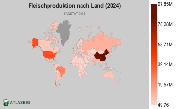 Fleischproduktion nach Land (2024) Thumbnail