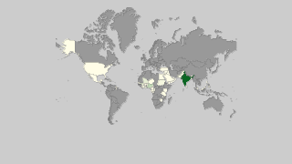 Karte der Länder nach Okraproduktion Thumbnail