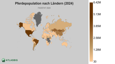 Pferdepopulation nach Ländern (2024) Thumbnail