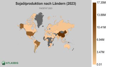 Sojaölproduktion nach Ländern (2023) Thumbnail