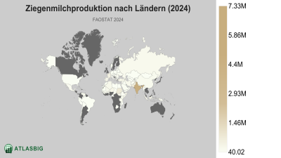 Ziegenmilchproduktion nach Ländern (2024) Thumbnail