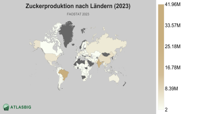 Zuckerproduktion nach Ländern (2023) Thumbnail