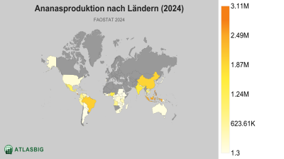 Ananasproduktion nach Ländern (2024) Thumbnail