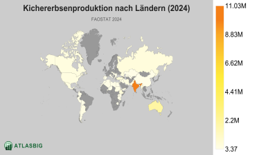 Kichererbsenproduktion nach Ländern (2024) Thumbnail