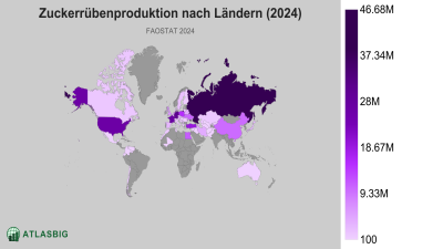 Zuckerrübenproduktion nach Ländern (2024) Thumbnail